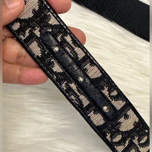 CHRISTIAN DIOR vintage oblique belt in black - Picture 11 of 16